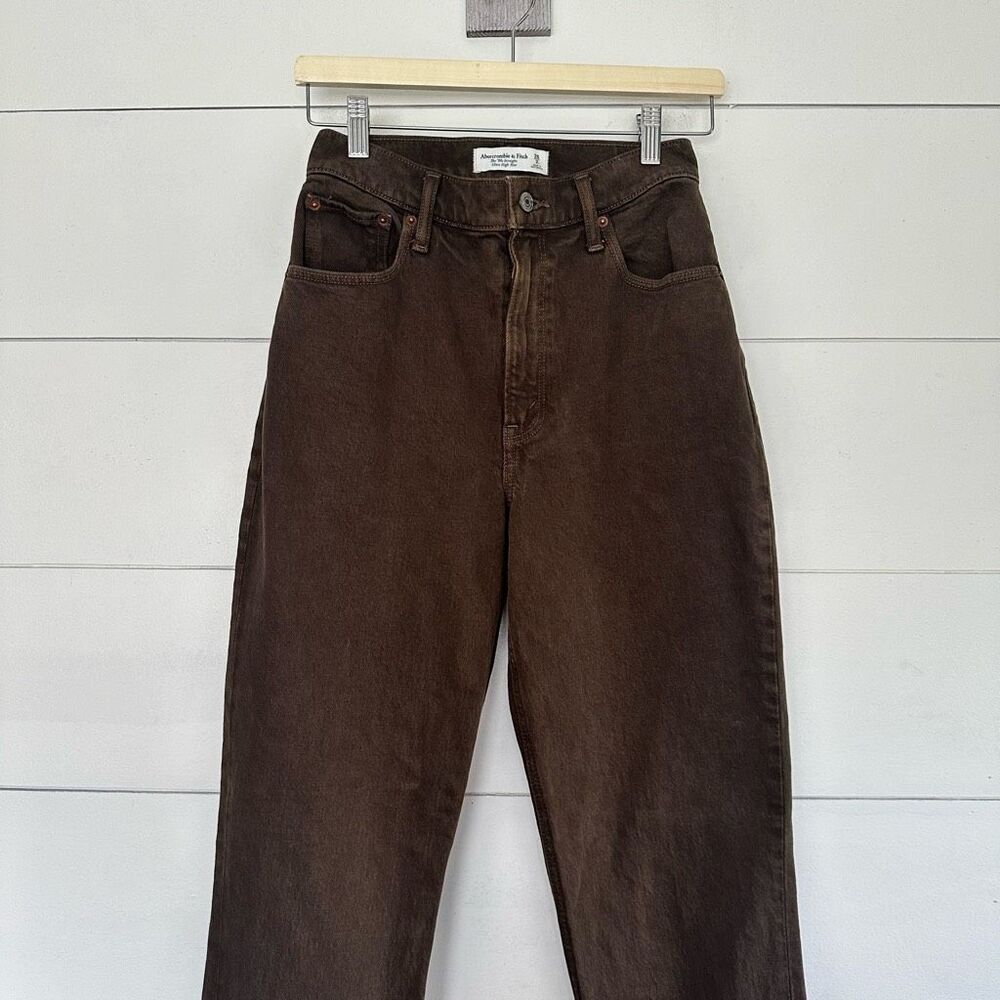 Abercrombie & Fitch Brown Straight Leg Jeans